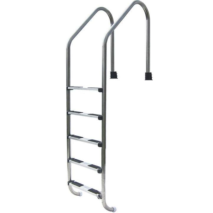 Лестница для бассейна Emaux Standard 5 ступенек AISI304 анкерная (NSL515-SR)