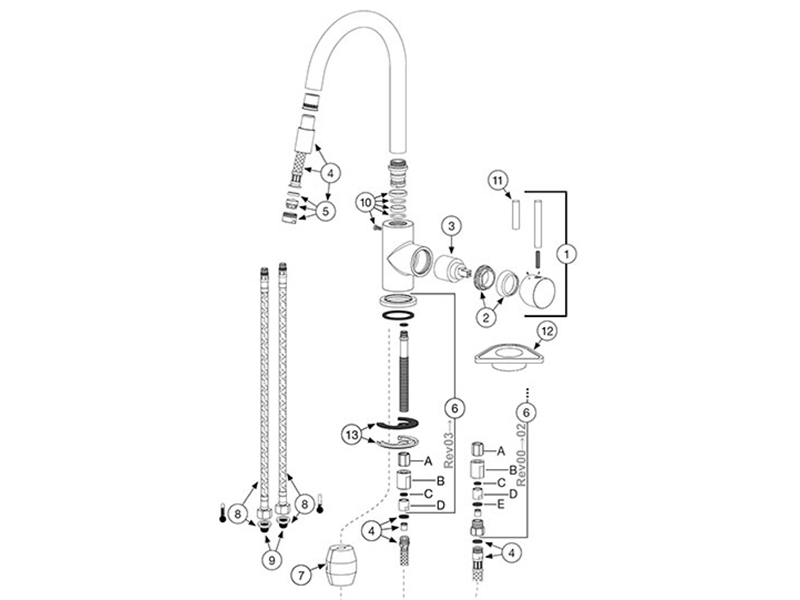 Смеситель кухонный Blanco MIDA-S 526653 (43370) - фото 3 Смеситель кухонный Blanco MIDA-S 526653 (43370) - фото 3