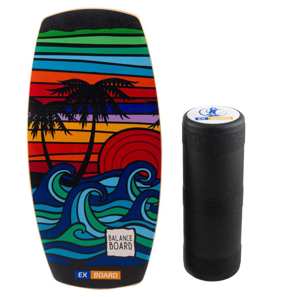 Балансборд Ex-board Californiya чорний валик 16 см литий (ex67) - фото 3 Балансборд Ex-board Californiya чорний валик 16 см литий (ex67) - фото 3