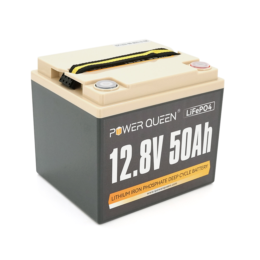Аккумулятор Power Queen LiFePO4 12,8V 50 Ah 640Wh BMS 50A для солнечных систем 640 Вт/ч (38921)
