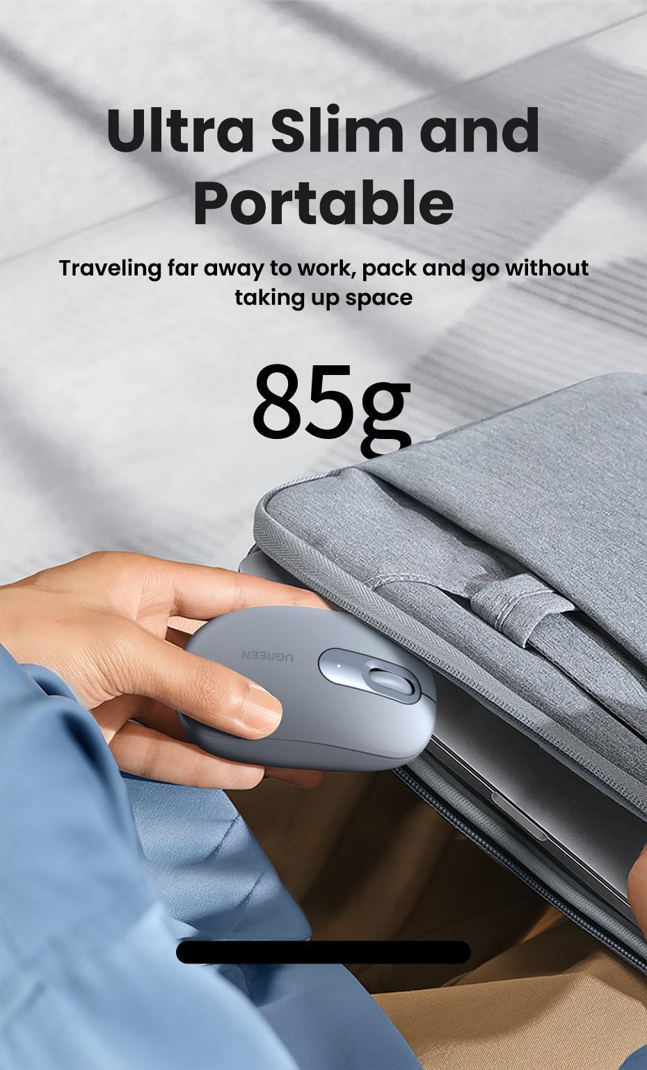 Мышь беспроводная Ugreen 2.4 ГГц 4 DPI Сине-серый (90671) - фото 13 Мышь беспроводная Ugreen 2.4 ГГц 4 DPI Сине-серый (90671) - фото 13