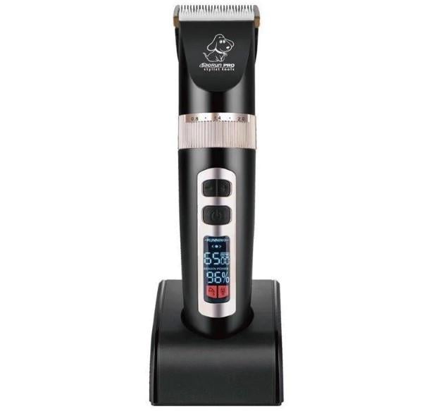 Машинка для стрижки животных BaoRun P9 беспроводная 4 насадки (015045)