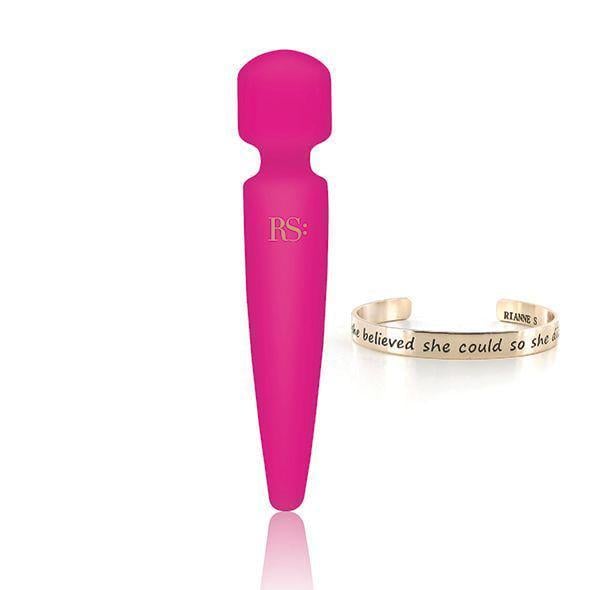 Вибромассажер Rianne S Bella Mini Wand Rose 10 режимов/медицинский силикон/подарочная упаковка (SO3868)