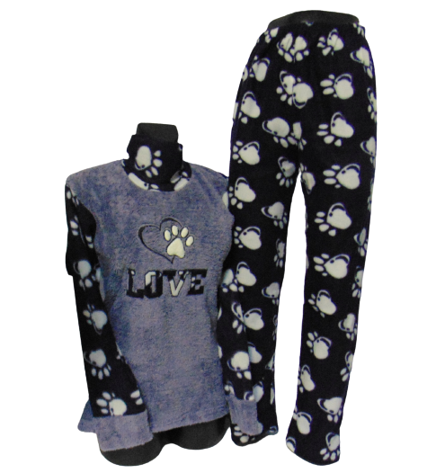 Піжама жіноча фліс/махра Ruyom 4227 M Сірий/Синій (1726342534) Піжама жіноча фліс/махра Ruyom 4227 M Сірий/Синій (1726342534)