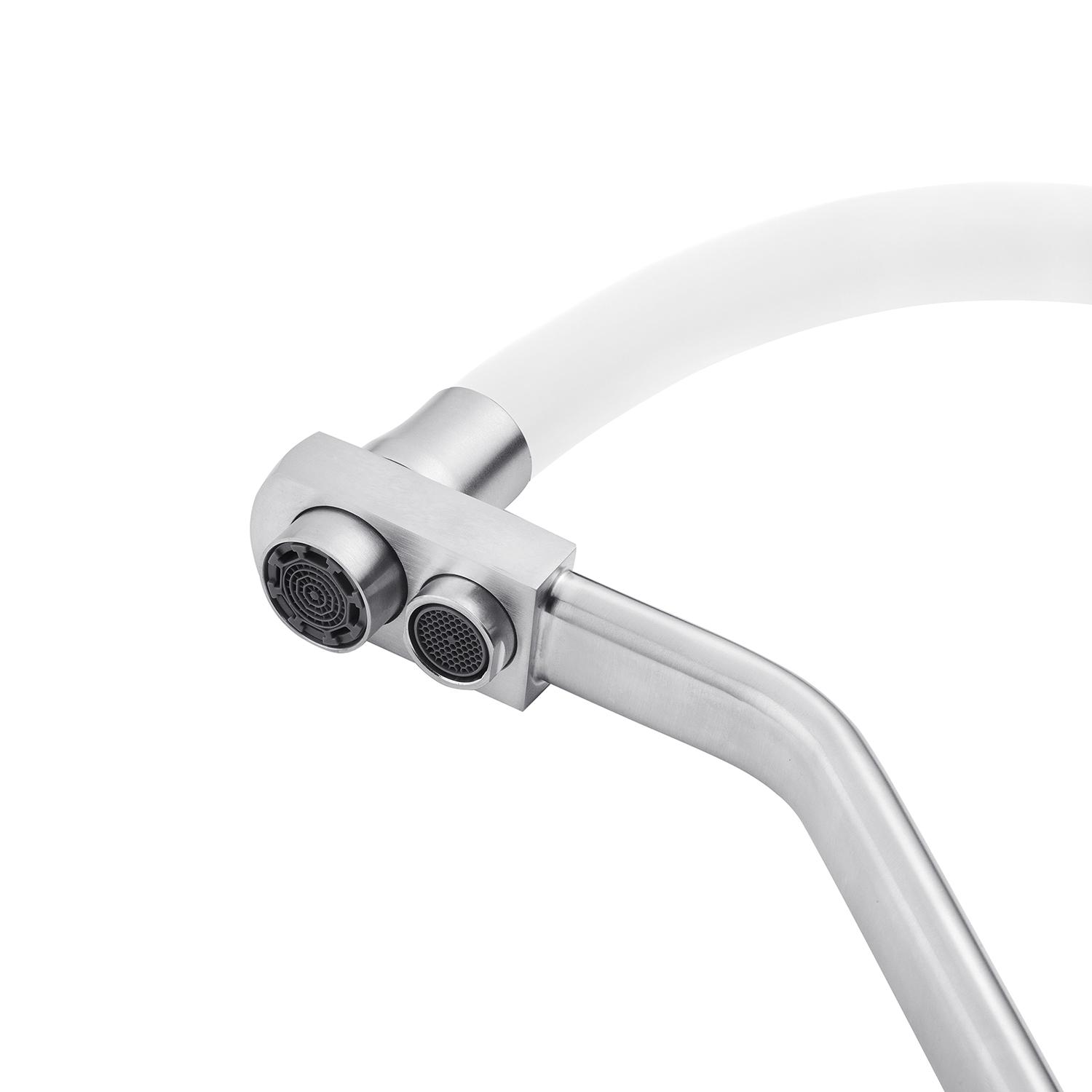 Смеситель-кран для кухни Kroner KRP Edelstahl Klassisch ESG03817WHI (KR27938Y) - фото 6