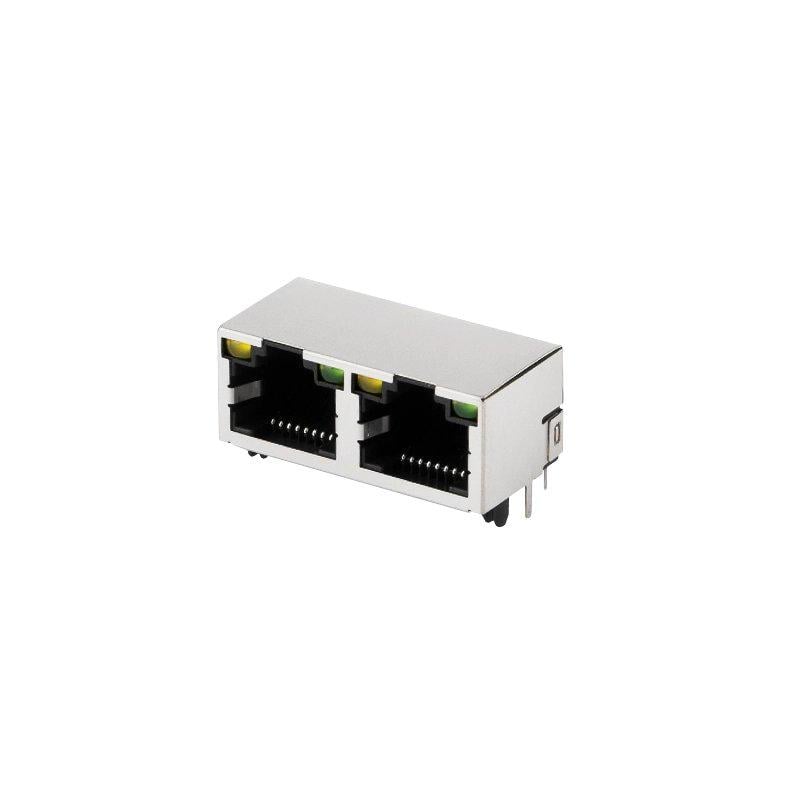 Гнездо сдвоенное 2xRJ45 угловое монтажное (A151056) Гнездо сдвоенное 2xRJ45 угловое монтажное (A151056)