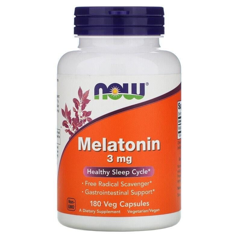 Мелатонин NOW Foods Melatonin 3 мг 180 капсул Мелатонин NOW Foods Melatonin 3 мг 180 капсул
