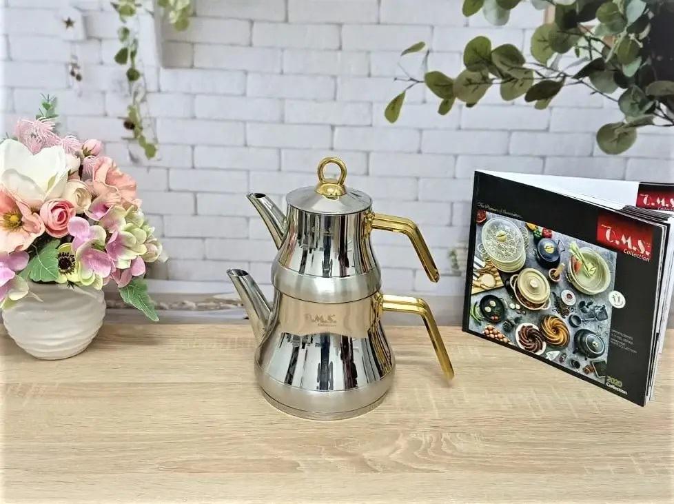 Чайник двухъярусный OMS Collection 8075-M 0,5/1,25 л (89871) - фото 3 Чайник двухъярусный OMS Collection 8075-M 0,5/1,25 л (89871) - фото 3