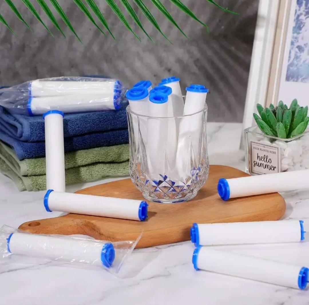 Змінний бавовняний фільтрувальний картридж у душ для очищення жорсткої води та видалення хлору/фториду (2600942740) - фото 14