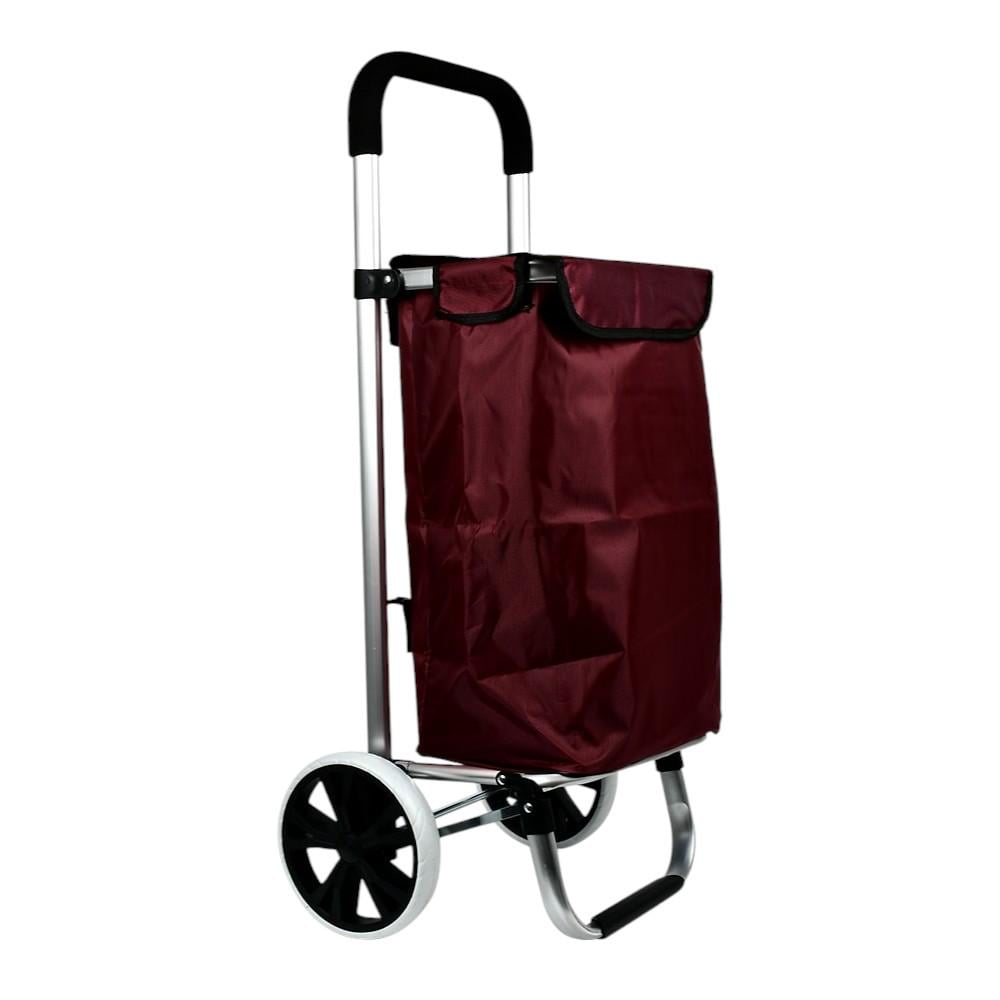 Сумка на колесах Stenson MH-5286 до 20 кг 96х42х32 см Бордовий (24998340)