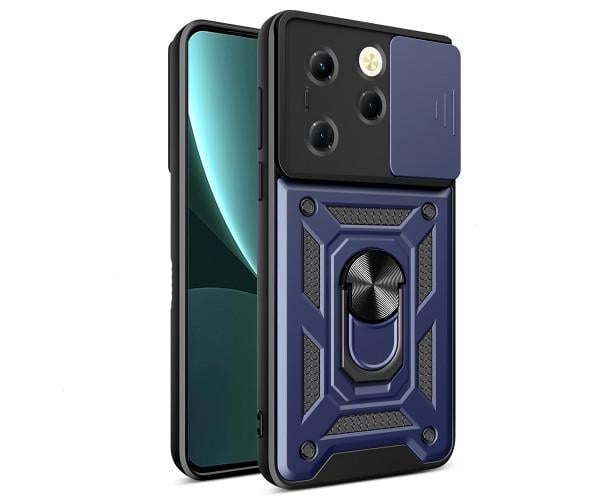 Чехол накладка Ricco Camera Sliding для Infinix Hot 40i / Smart 8 Синий