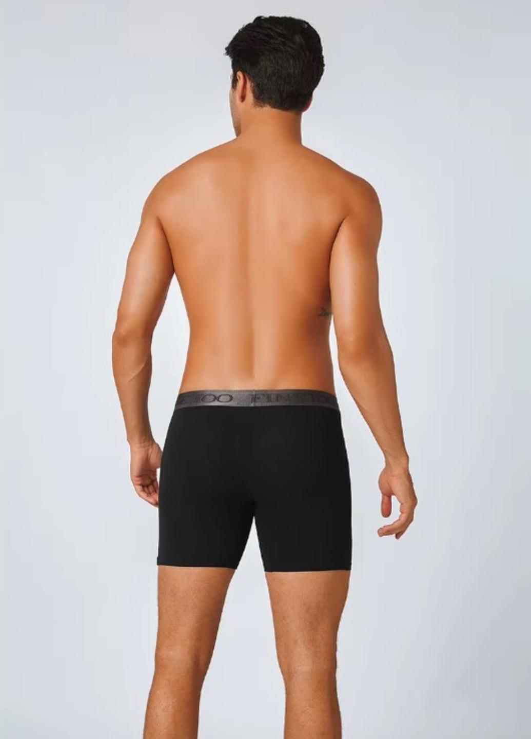 Трусы мужские хлопковые удлиненные Extra Comfort Plus Черный (1671-46-03) - фото 2