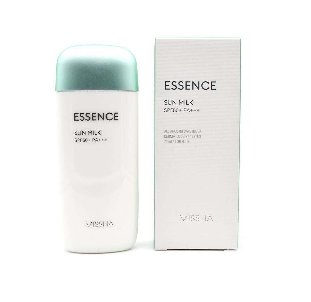 Сонцезахисна есенція для обличчя All around Safe Block Essence Sun Milk SPF50+/PA+++ Missha 70 мл (8809581452329)