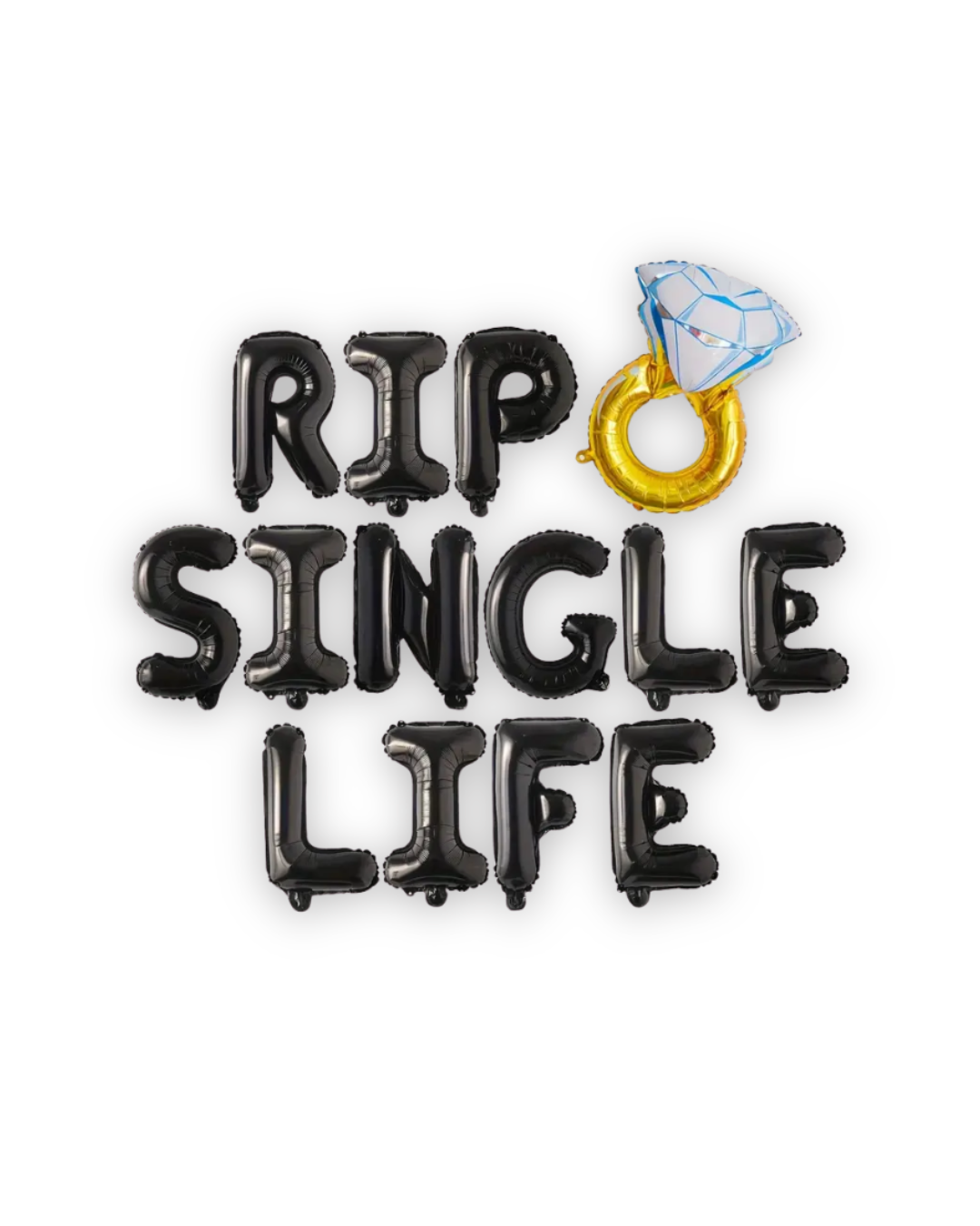 Воздушные шарики фольгированные RIP Single Life (08)