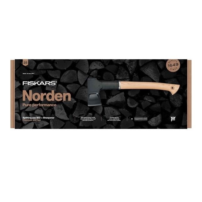 Подарочный набор Fiskars Norden splitting axe N12 и sharpener SET (1052277)