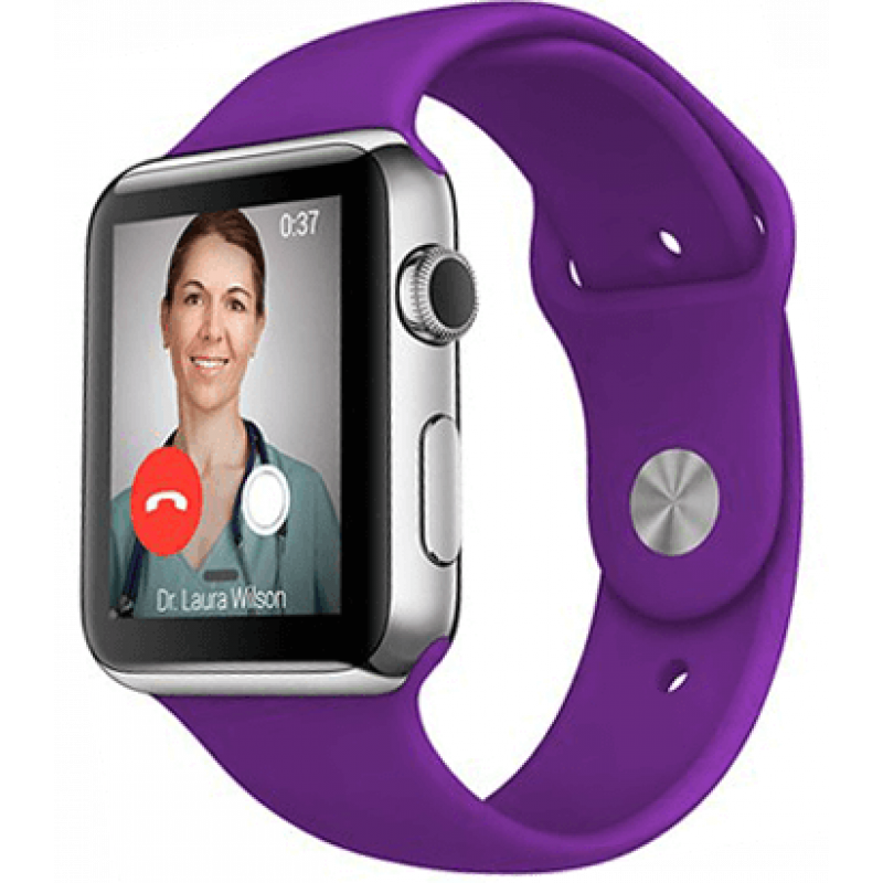 Ремешок GoVern Sport Band для Apple Watch 42/44/45/ 49 мм S/M Purple