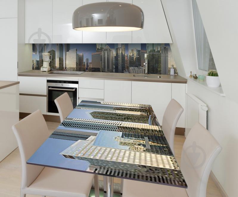 Наклейка виниловая на стол Zatarga  "Город на Рассвете"  600х1200 мм