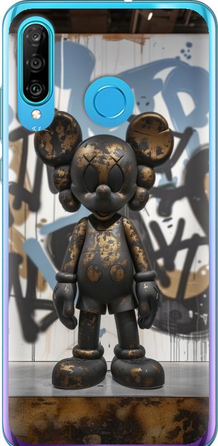 Чехол на Huawei P30 Lite Bronze kaws v2 (6098t-1651-42517)