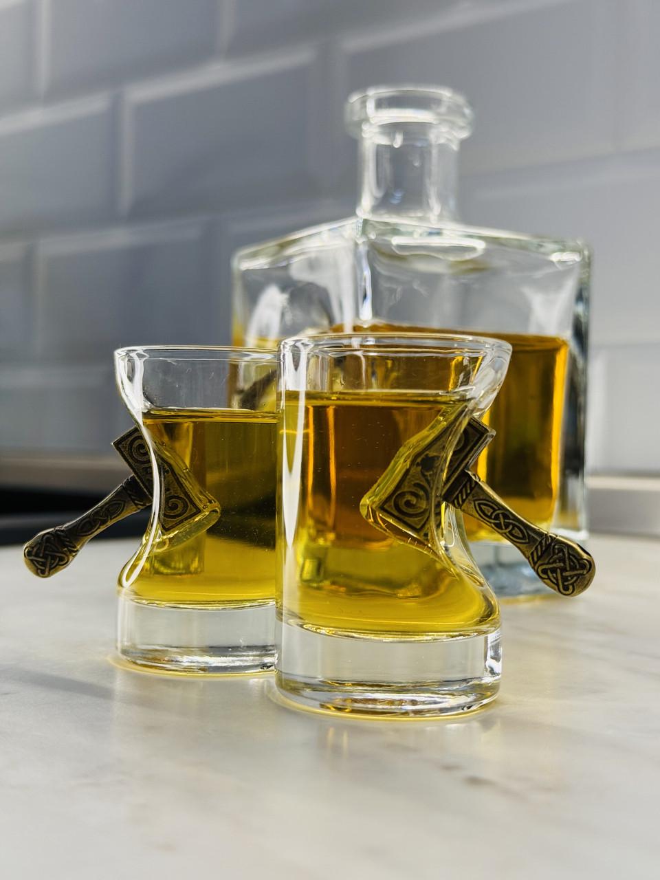 Набір Gorillas BBQ Кум Молот графін і 2 чарки (GL8) - фото 3