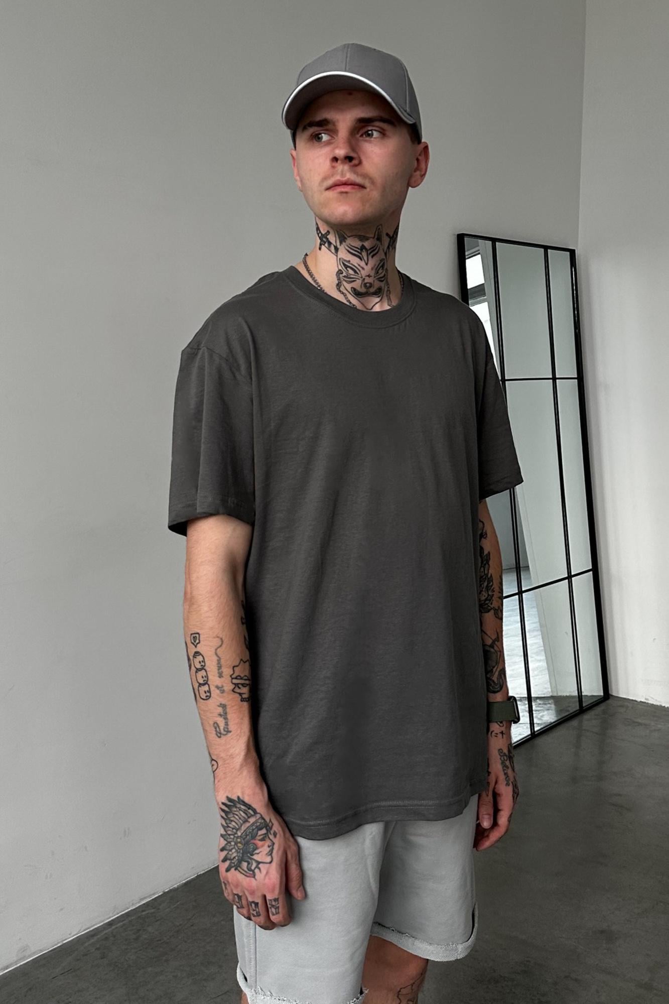 Футболка оверсайз Without Great 24 man 2XL/3XL Dark Gray (2XL7000035)