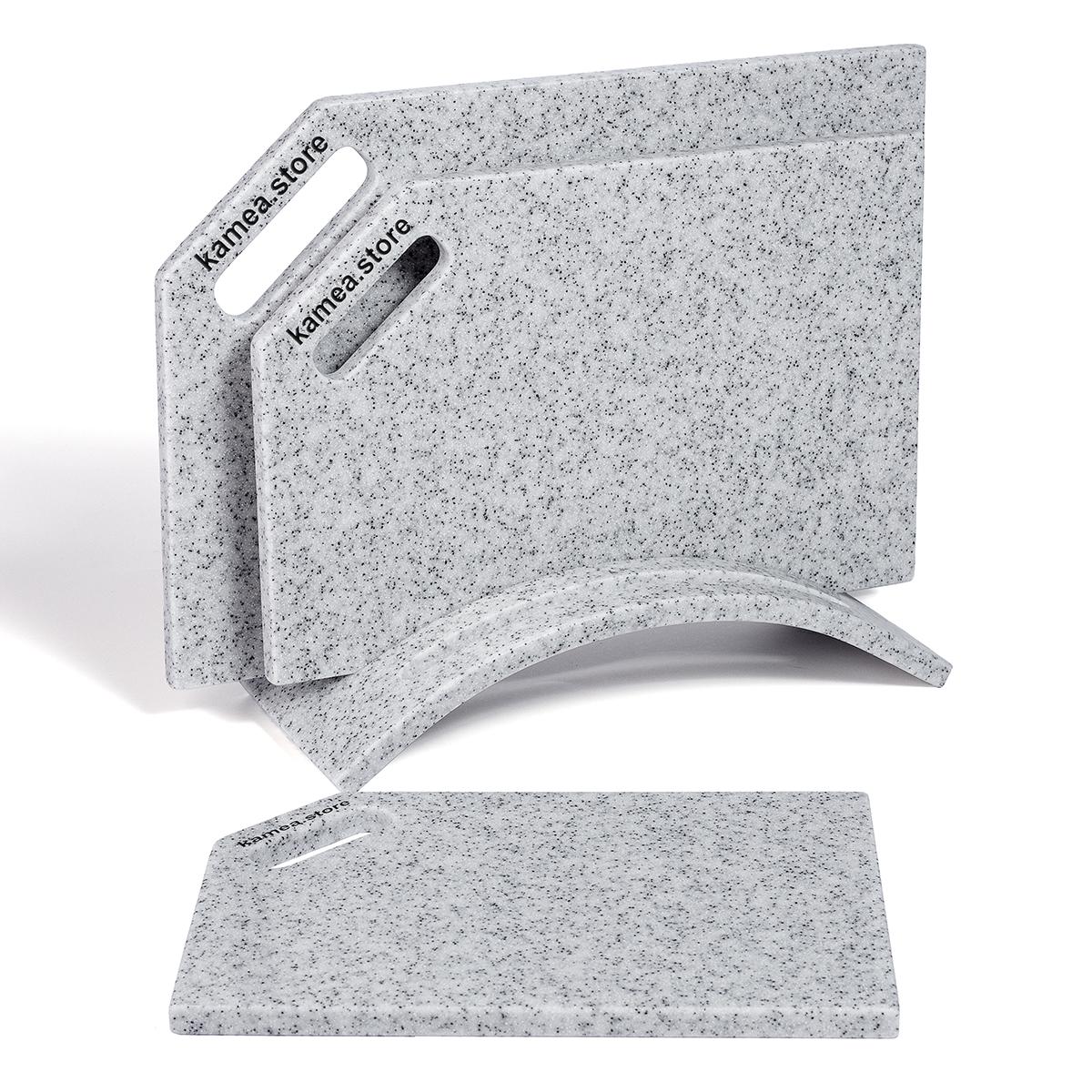 Набір дощок кухонних Kamea зі штучного каменю Dirty Sand - фото 1 Набір дощок кухонних Kamea зі штучного каменю Dirty Sand - фото 1