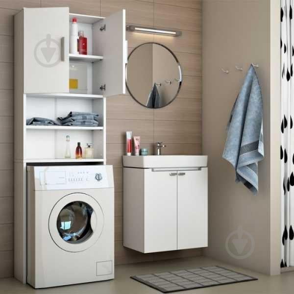 Тумба под Стиральную Машину Forte Anders Ш640 / В 1900 / Г 250 Белый