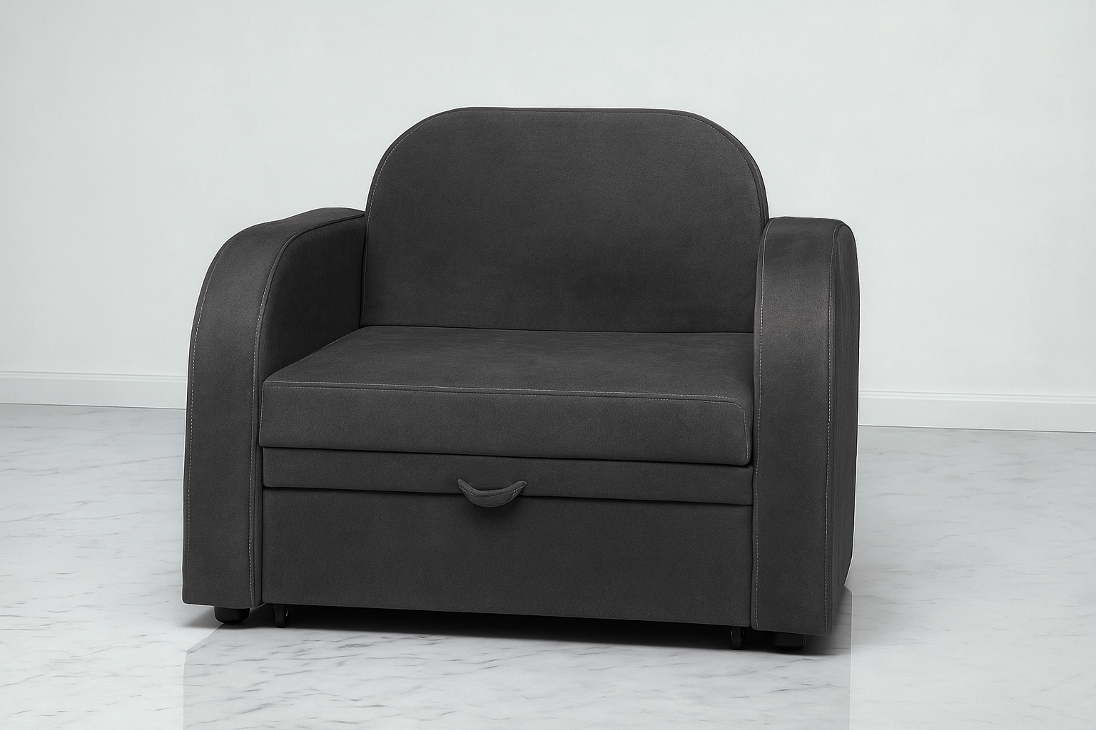 Крісло-диван м'яке розкладне Tobi Sho Дрім велюр Mars 1140х850х730 мм Графіт - фото 4 Крісло-диван м'яке розкладне Tobi Sho Дрім велюр Mars 1140х850х730 мм Графіт - фото 4