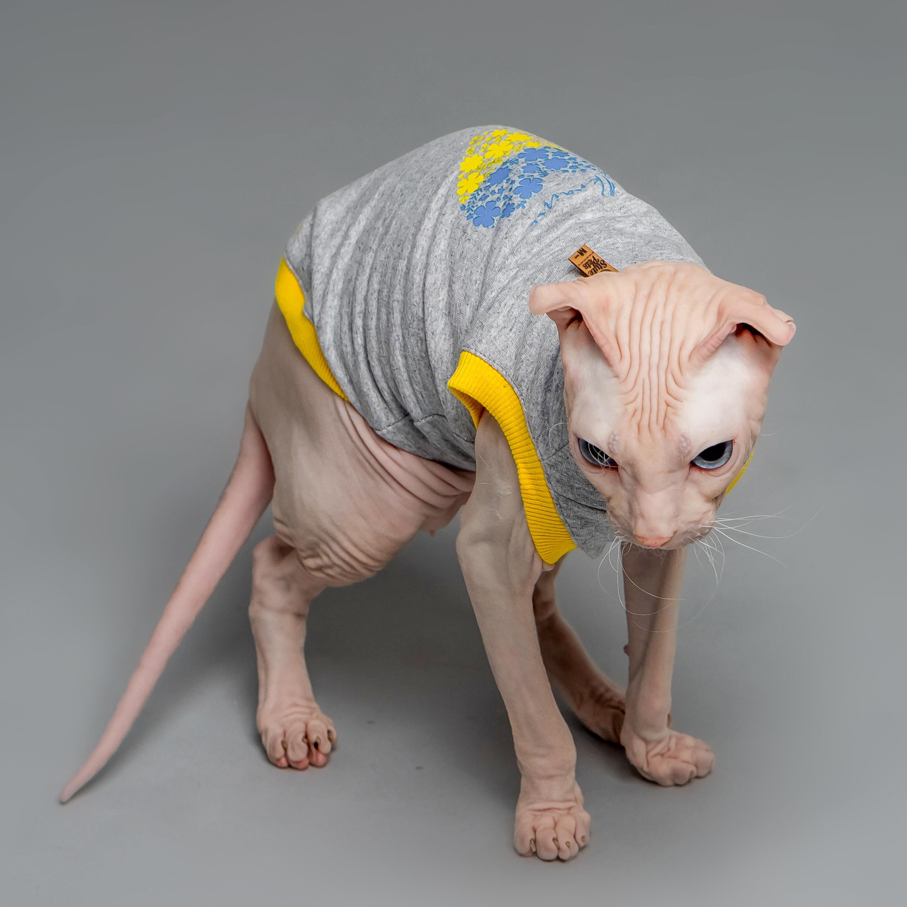 Майка для кошек без рукава Style Pets Patriot XL Gray (468XL) - фото 2