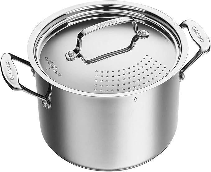 Каструля 6л Cuisinart для макаронів з кришкою-фільтром