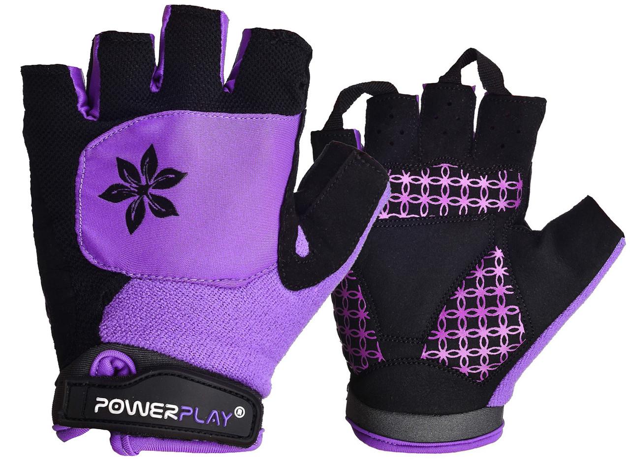 Велорукавички жіночі PowerPlay 5284 XS Фіолетовий