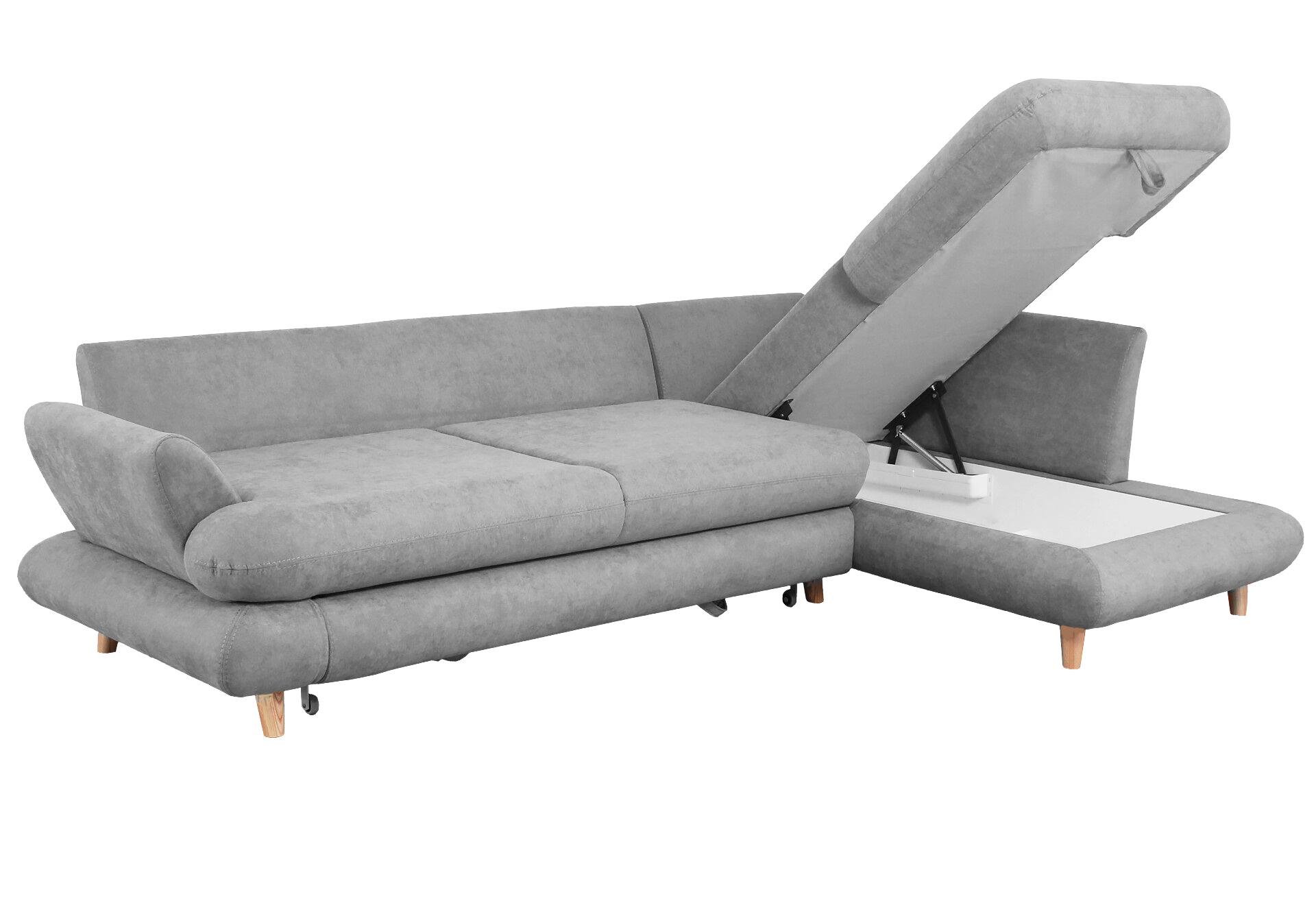 Диван угловой раскладной Элегант Benefit 3 Светло-серый - фото 3 Диван угловой раскладной Элегант Benefit 3 Светло-серый - фото 3