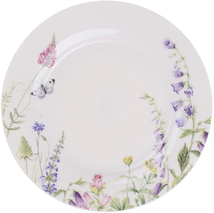 Набор тарелок фарфоровых десертных Floral 6 шт. 19 см