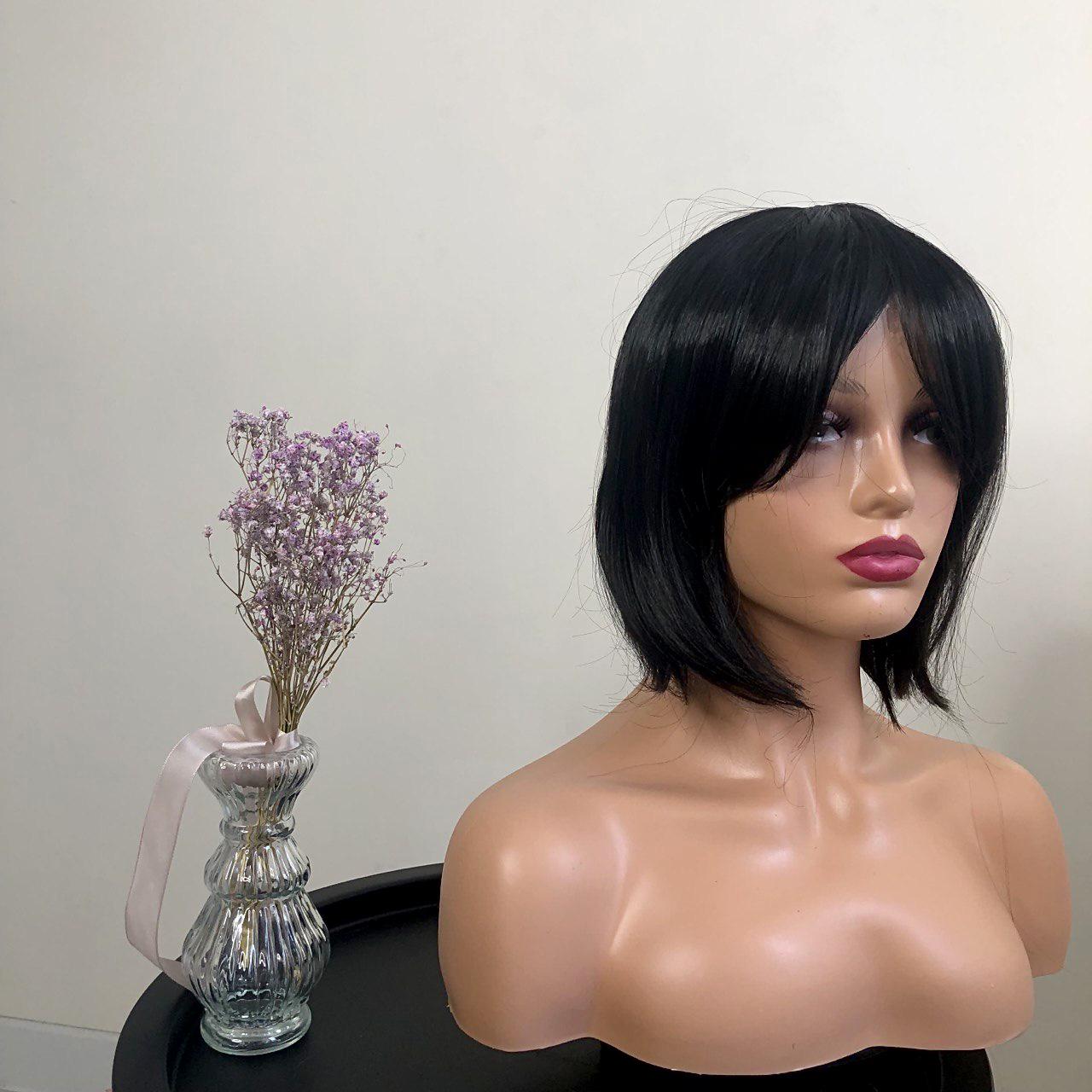 Перука KITTO HAIR каре з чубчиком Чорний (9320)