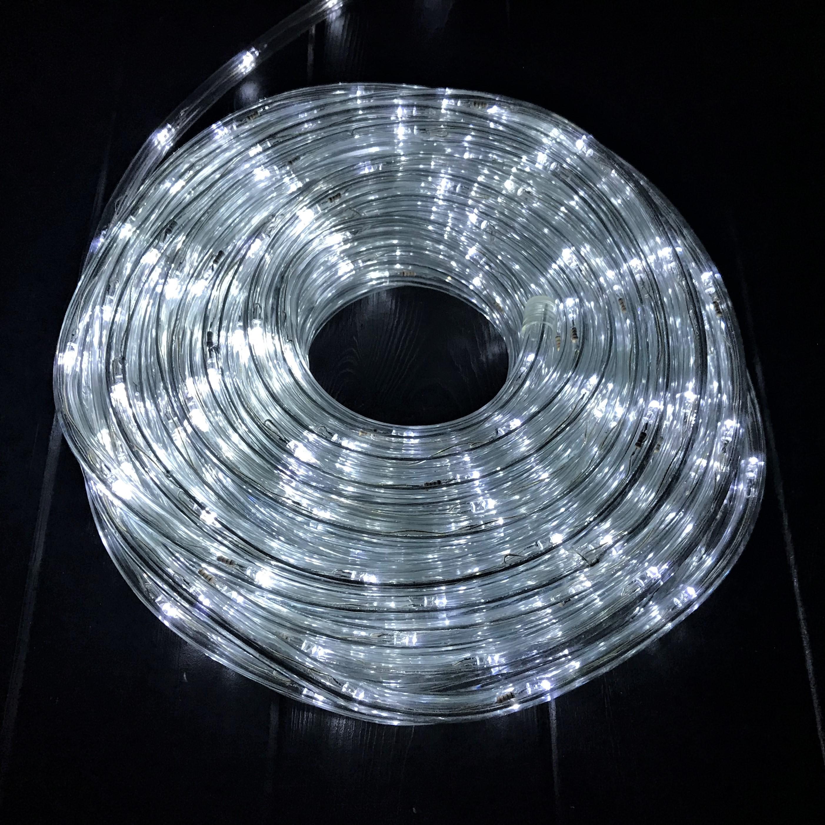 Гирлянда Дюралайт LED 20 м с контролером 220V Холодный Белый