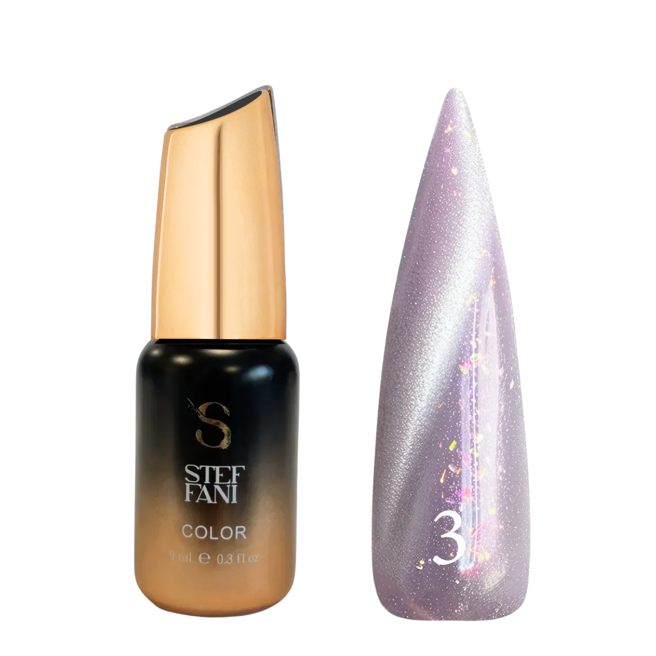 Гель-лак для нігтів Steffani Cat Eye Euphoria 9 мл 03 Ліловий (13354723)