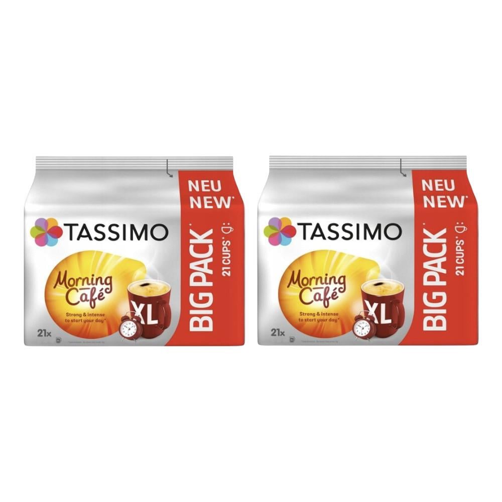 Набор кофе в капсулах Tassimo Morning Cafe Strong&Intense XL 42 капсулы
