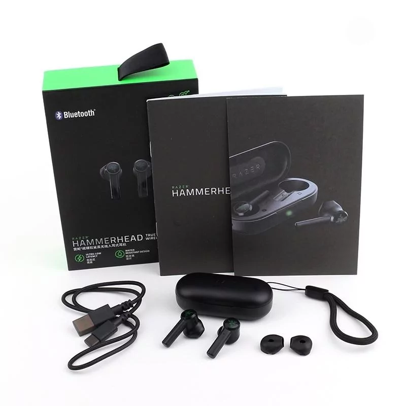 Наушники беспроводные Razer Hammerhead True WL Mic Bluetooth Black (10198850) - фото 2 Наушники беспроводные Razer Hammerhead True WL Mic Bluetooth Black (10198850) - фото 2