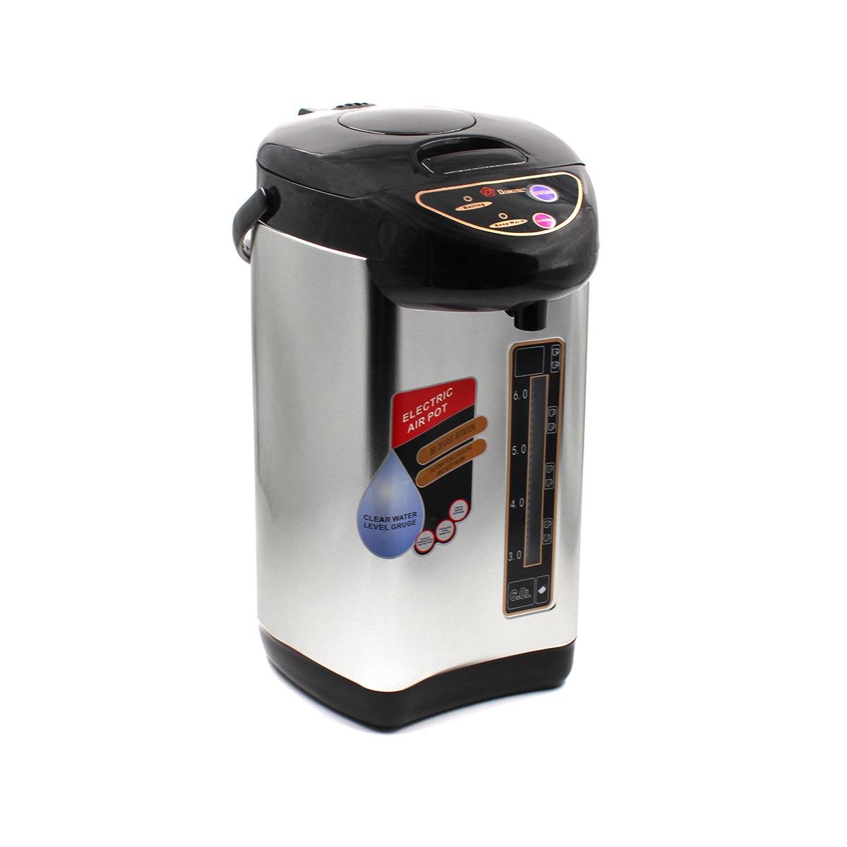 Термопот электрический Domotec MS-6000 с дисплеем 800 Вт 6 л Серебристый Термопот электрический Domotec MS-6000 с дисплеем 800 Вт 6 л Серебристый