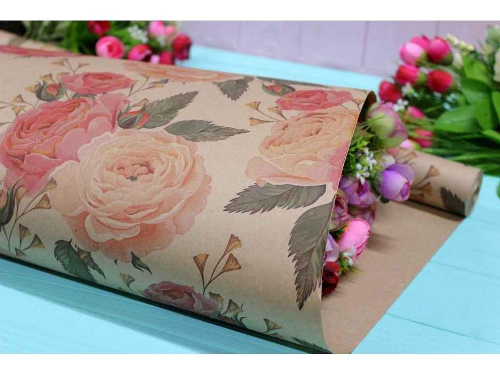 Папір подарунковий Упаковкин 70 см 8 м односторонній №1008БР 1-СТ (896798)