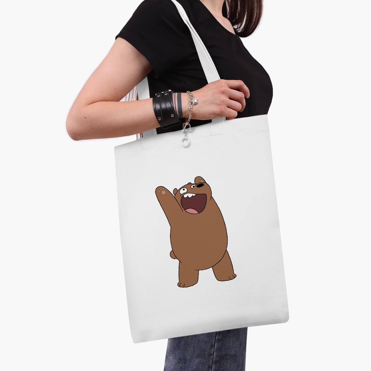 Эко сумка шоппер We Bare bears 41х35 см Белый (9227-1777-WT1) Эко сумка шоппер We Bare bears 41х35 см Белый (9227-1777-WT1)
