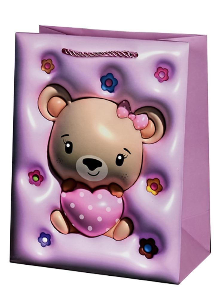 Пакет подарочный бумажный Teddy 3D L 31х41х12 см (R96977-L) Пакет подарочный бумажный Teddy 3D L 31х41х12 см (R96977-L)