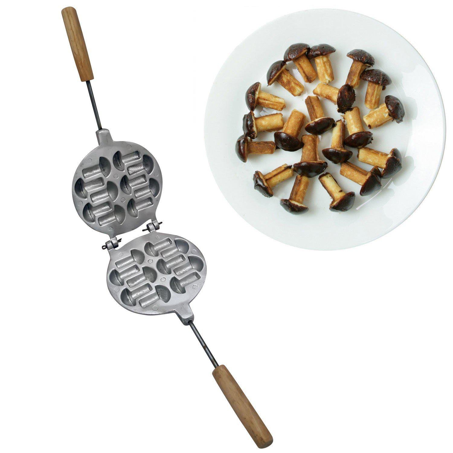 Форма для выпечки печенья в виде грибочков 10 шт. (81910) - фото 3