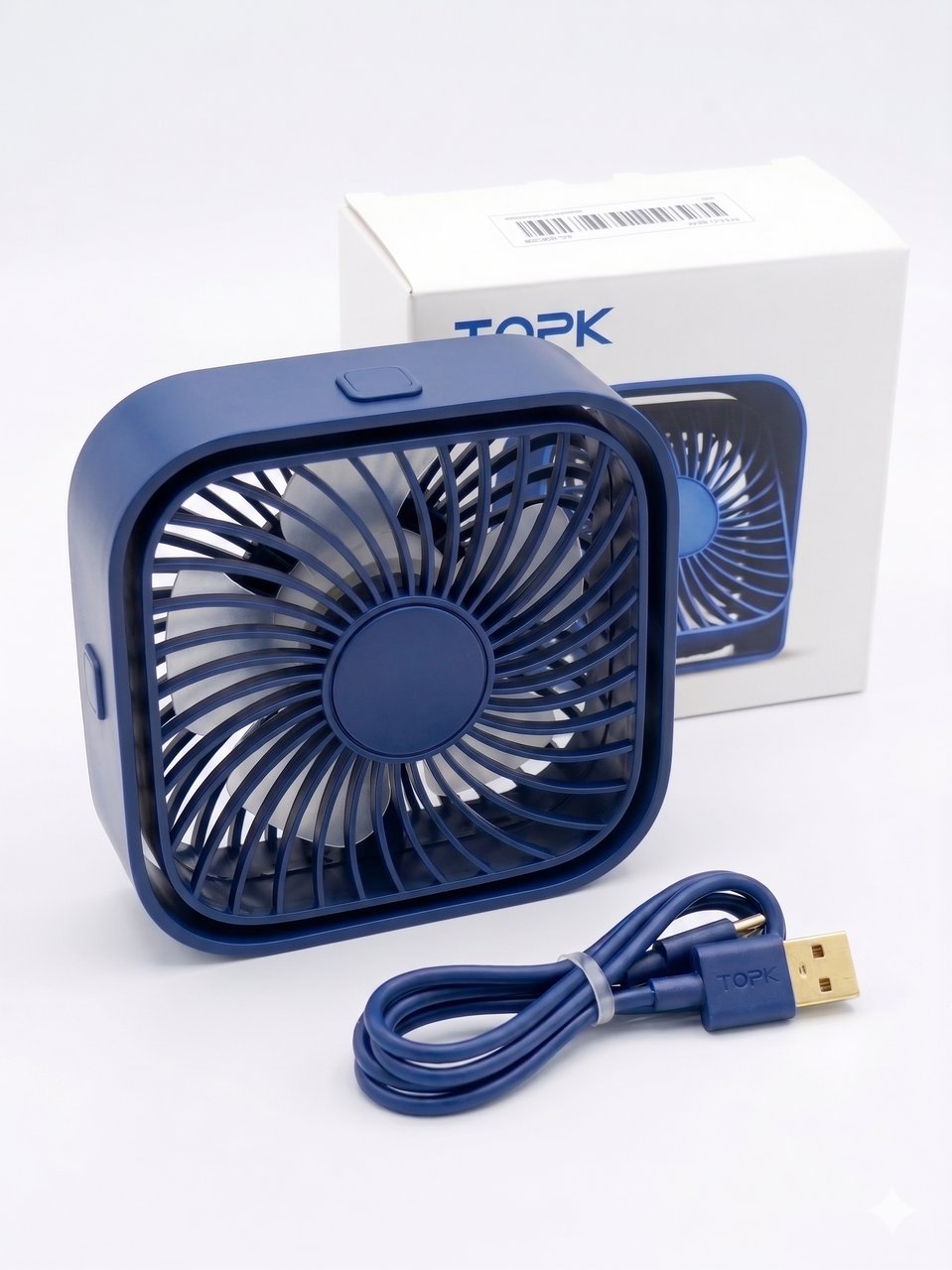 Вентилятор 2 скорости работа от Power Bank Синий (3013117714)