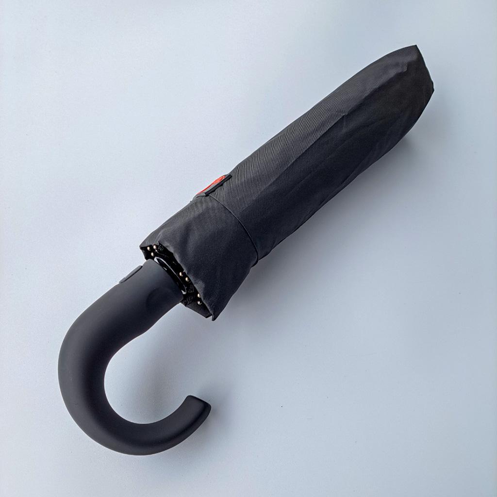 Зонт мужской полуавтомат на 10 карбоновых спиц ручка крюк (402B)