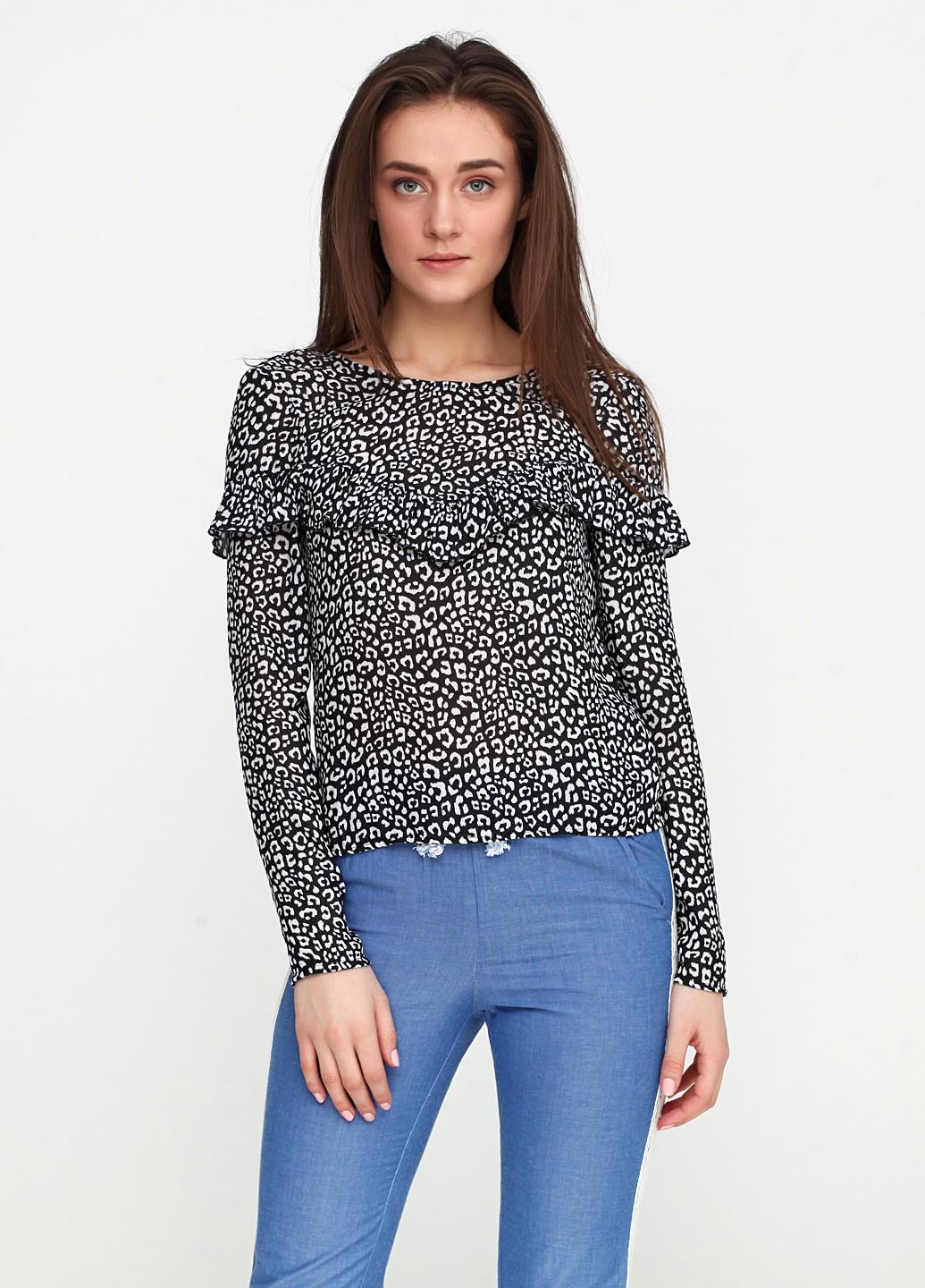 Блуза р. 38 Біло-чорний (4967155ral) - фото 4 Блуза р. 38 Біло-чорний (4967155ral) - фото 4