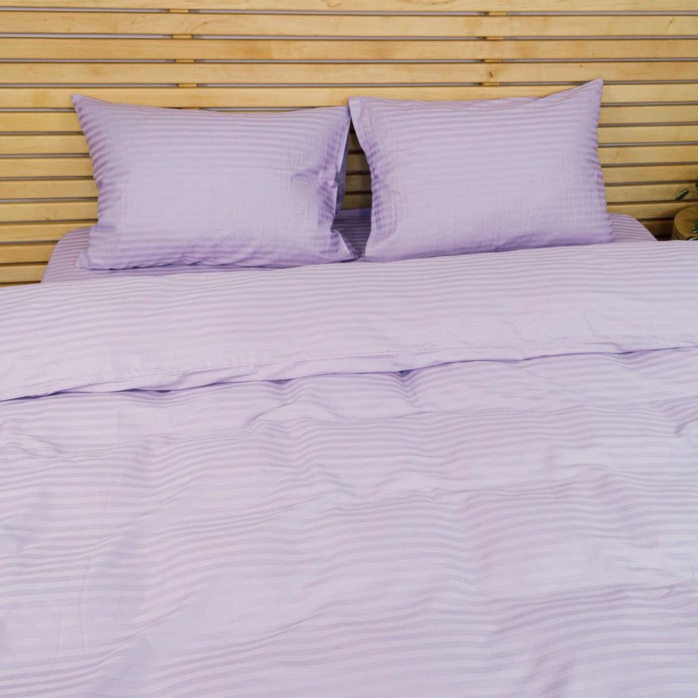 Наволочка YouStar 125 г/м2 страйп сатин 70х70 см 1 шт. Ліловий (nav-sst-70x70-purple) - фото 2