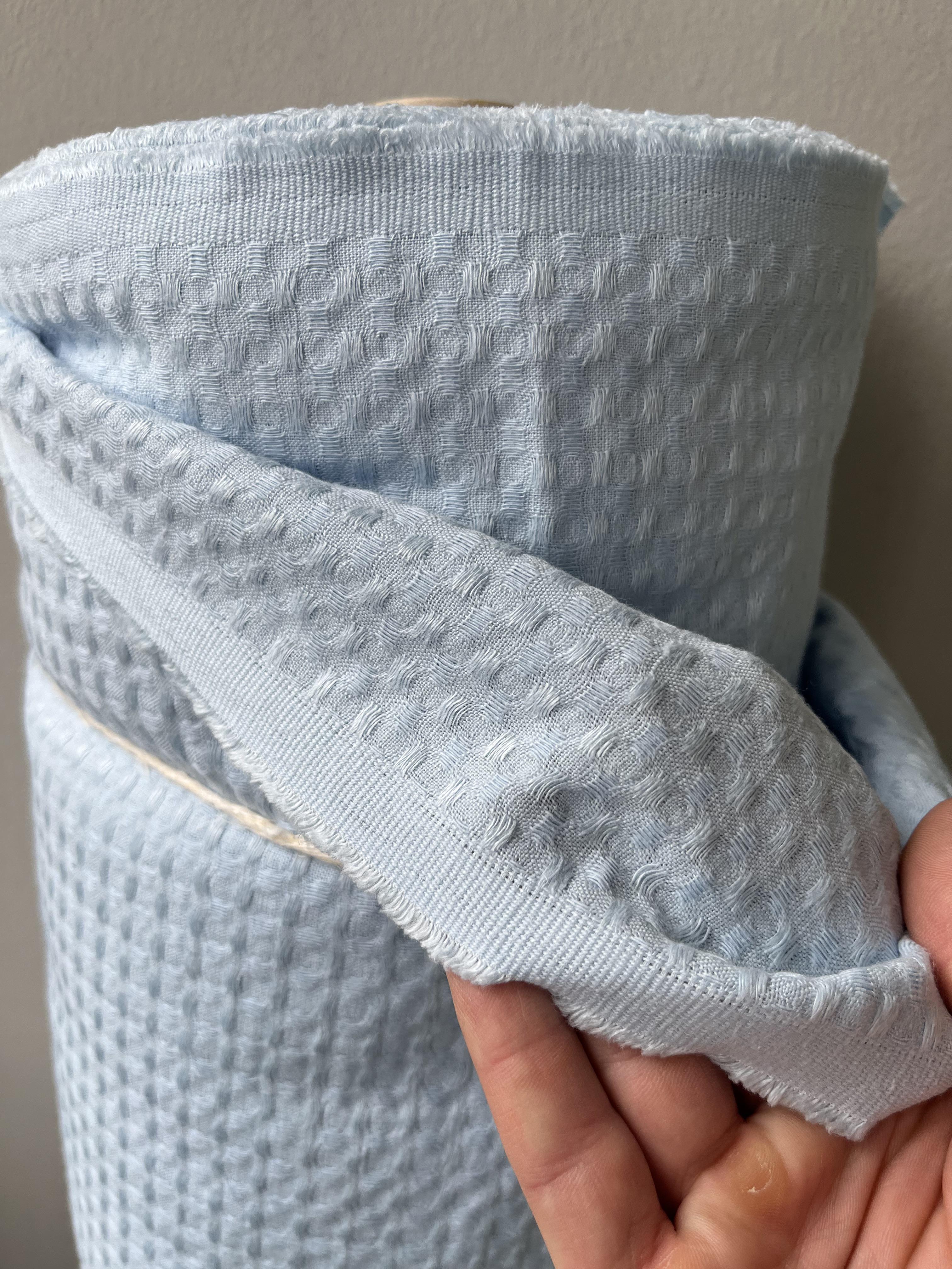 Тканина Linen Plus CRASH EFFECT 54% льон 46% бавовна 200 см Світло-блакитний (415-552MZ) - фото 6