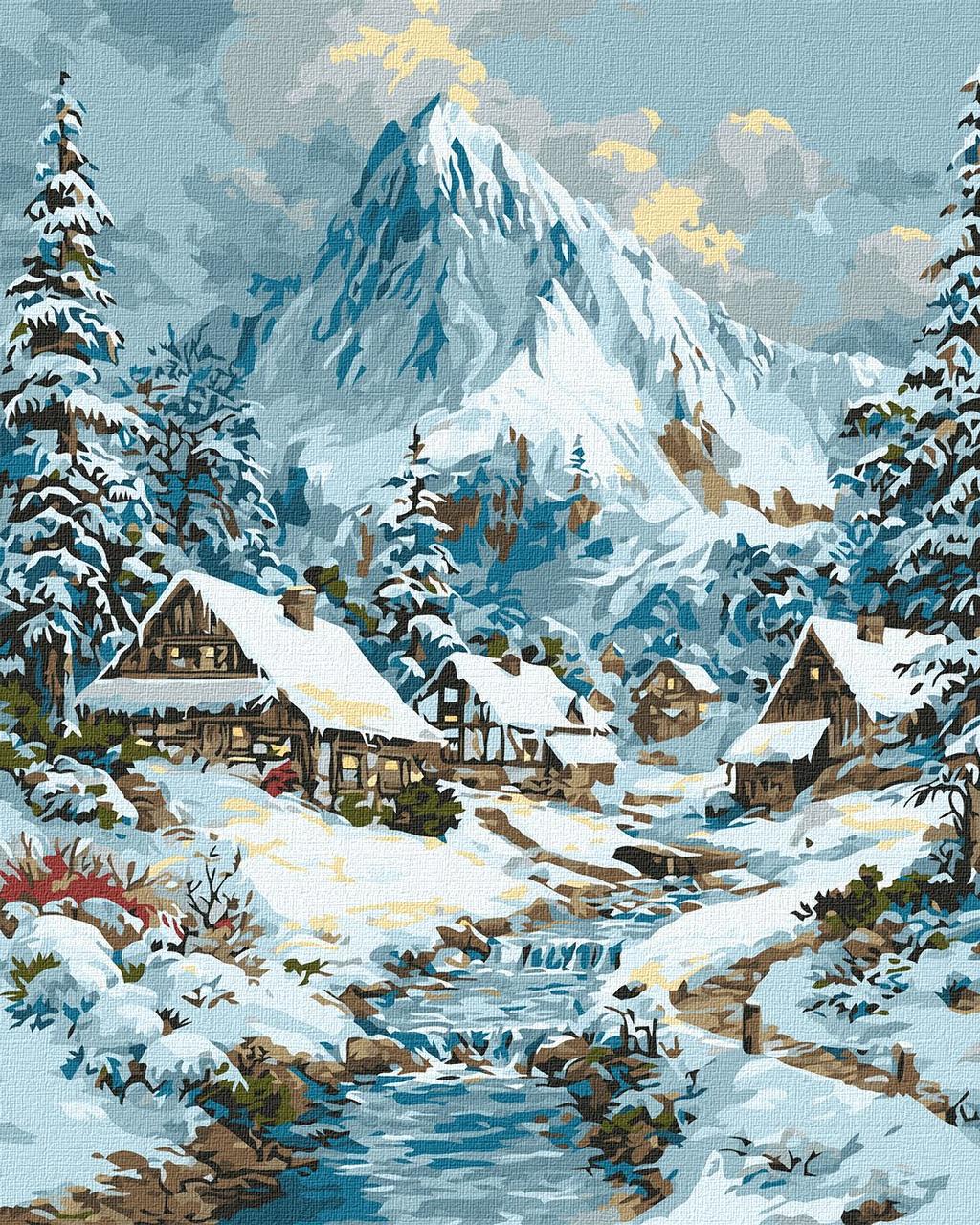 Картина по номерам Ideyka Новогодний пейзаж 40х50 см (2847123793)