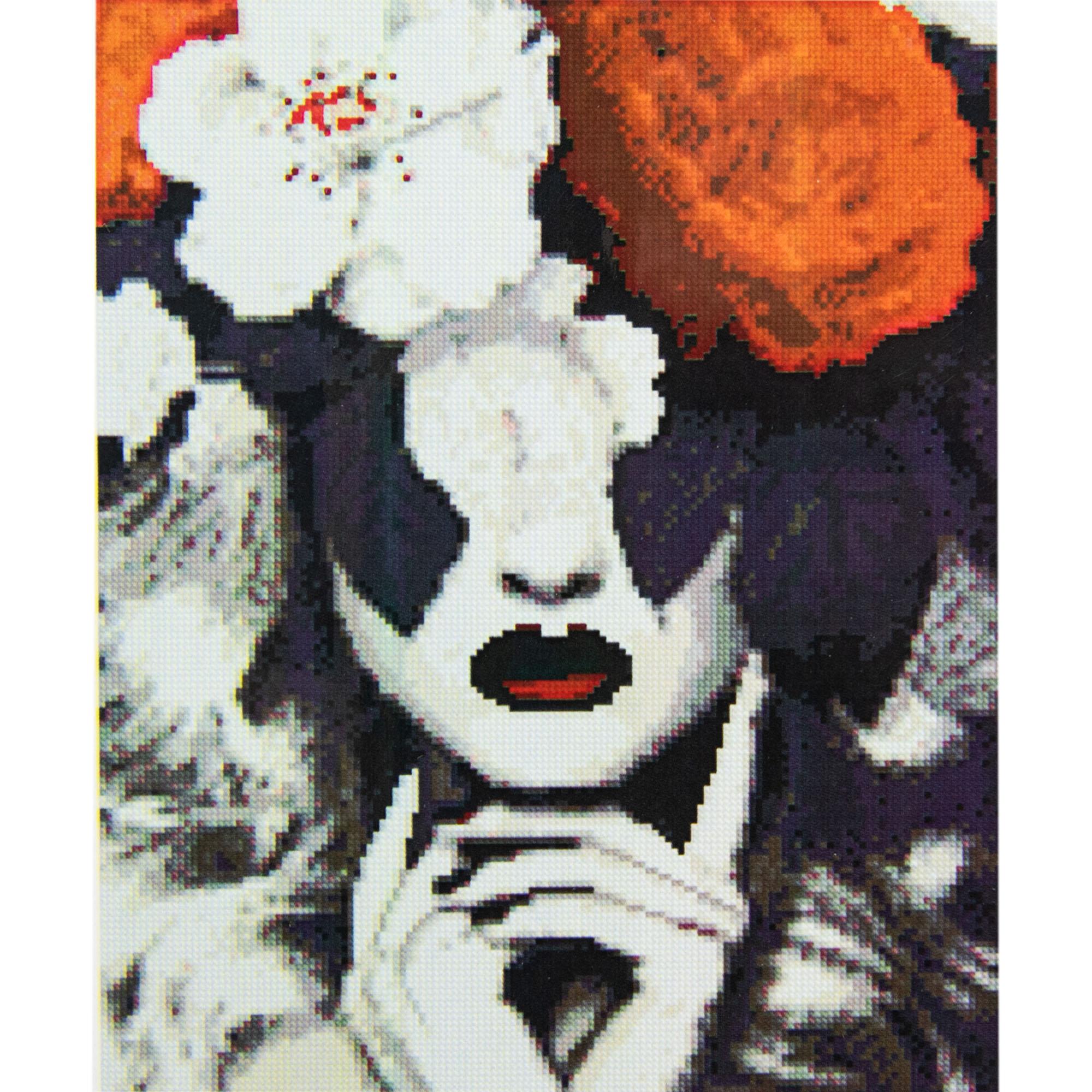 Алмазная мозаика Strateg Таинственная леди 40х50 см (Str-FA40812)