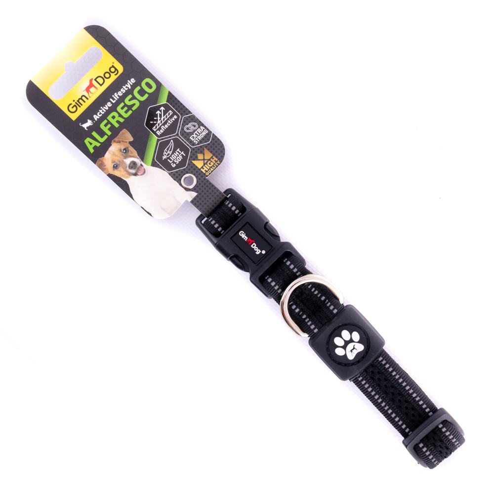 Нашийник GimDog Alfresco подвійний 42-66 см/32 мм Чорний (80303206613)
